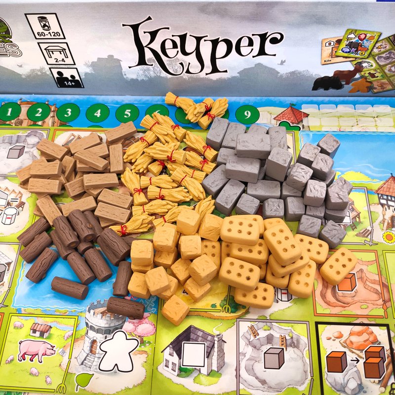 與 Keyper 棋盤遊戲兼容的豪華資源令牌 - 桌遊/卡牌 - 其他材質 