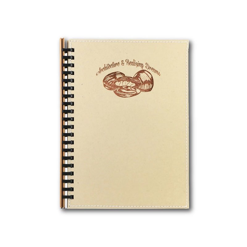 orbInk Loose Leaf Notebook A5 - Clam Bronze hot stamping - สมุดบันทึก/สมุดปฏิทิน - กระดาษ หลากหลายสี