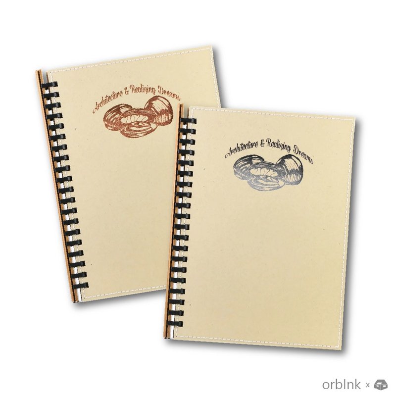 orbInk Loose Leaf Notebook A5 - Clam Bronze hot stamping - Notebooks & Journals - Paper Multicolor