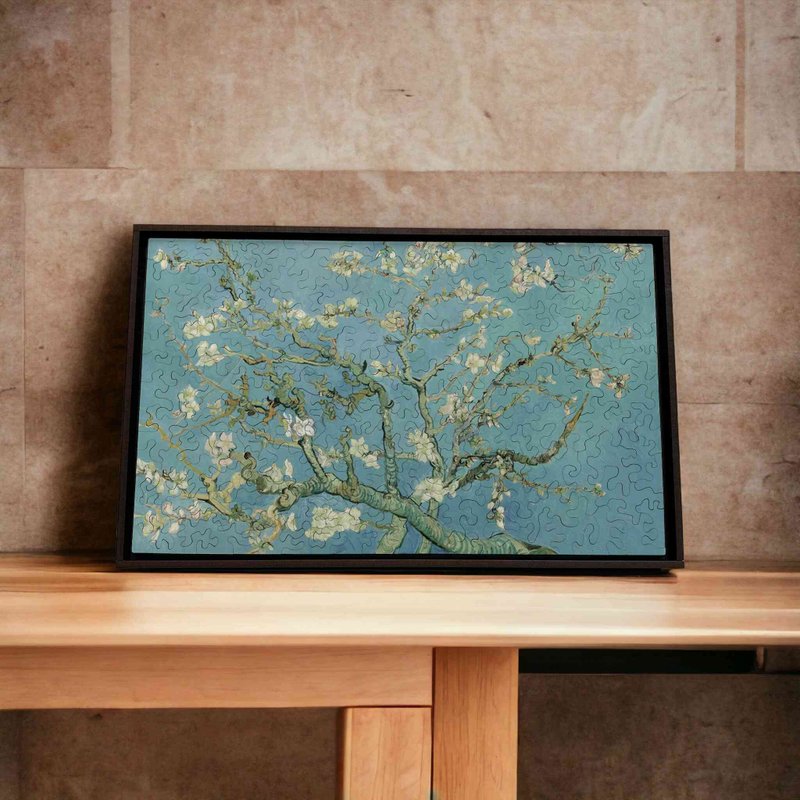 Van Gogh's famous painting - Almond Blossom in Bloom [Gecko Puzzle] - Items for Display - Wood Blue