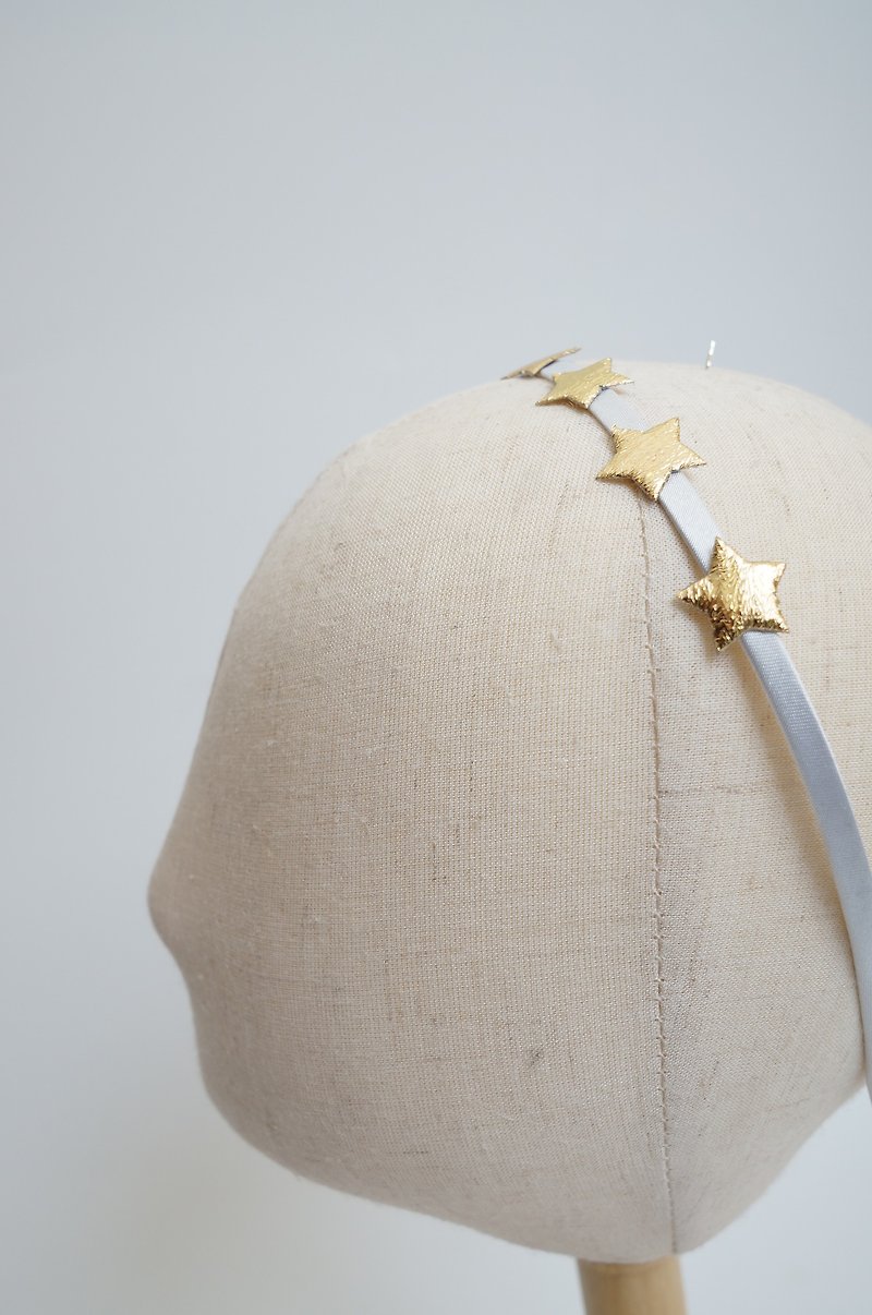 カスミソウヘッドバンドベビー幼児ヘッドバンドかわいいシンプルな手作りデザインオフホワイトの金星 - 帽子・ヘアバンド - シルク・絹 