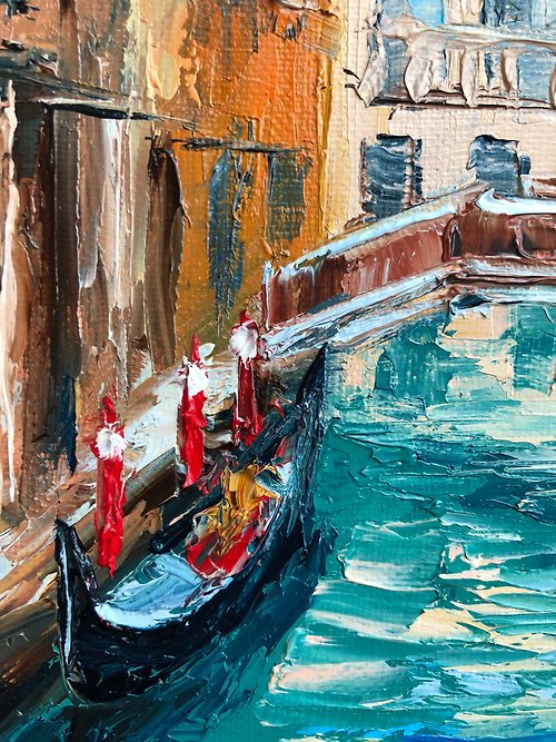 公式通販激安 サリー様専用 油絵 イタリア絵画、ベネツィア風景 - 美術 