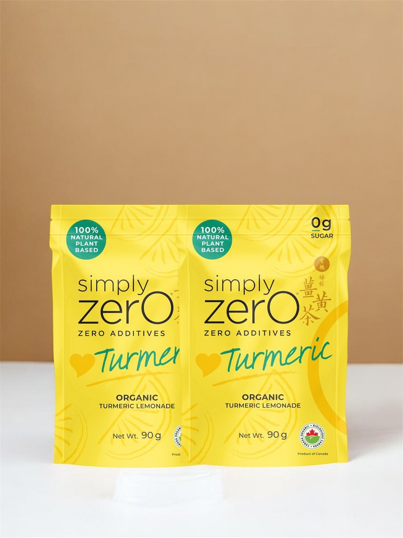Simply Zero 高濃度薑黃補充劑孖裝 即沖裝 天然羅漢果糖檸檬味 - 保健/養生 - 植物．花 黃色