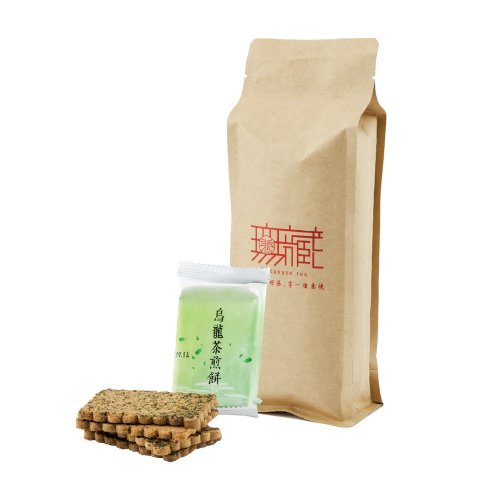 無藏茗茶 【嘉年華免運組】茶食光光-玉山烏龍茶煎餅(12入袋裝)(一組8包)