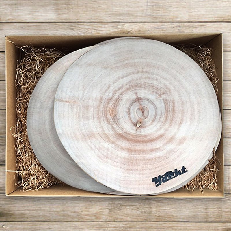 樟木鍋墊禮盒(3件裝) - 托盤/砧板 - 木頭 咖啡色