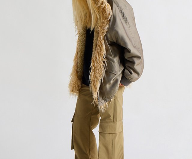 Furry MA-1 Jacket Shaggy Hooded Jacket - Shop CONP: Citizen of No