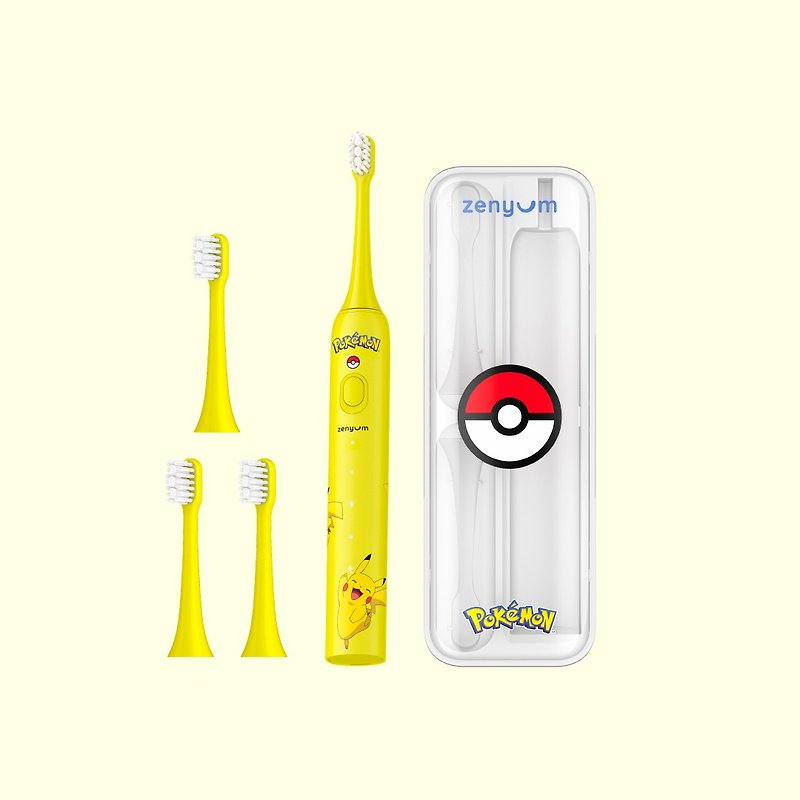 ZenyumSonic Go Sonic Vibrating Toothbrush [Pokémon Limited Edition] - Complete Set - Toothbrushes & Oral Care - Waterproof Material Multicolor
