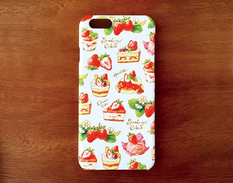 StrawberryCakes iPhone case - Phone Cases - Plastic Red