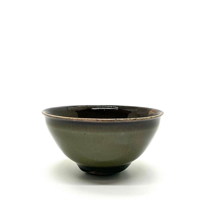 Hand made wood fired black jade tea bowl Jade002 - Teapots & Teacups - Other Materials 