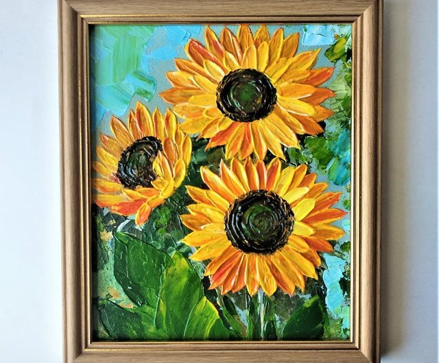 sunflower acrylic