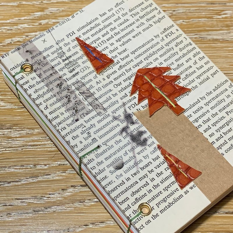 Caramel Christmas - A6 Handmade Journal Book - สมุดบันทึก/สมุดปฏิทิน - กระดาษ 