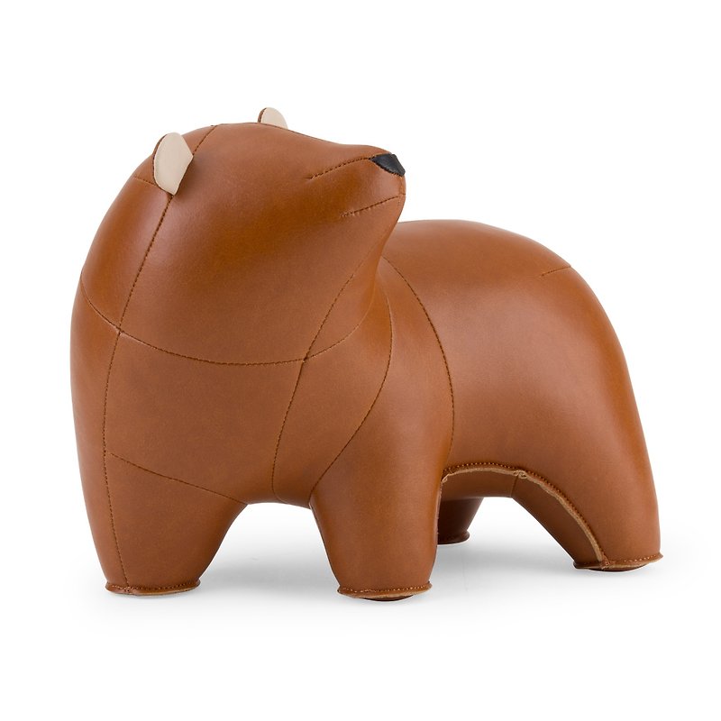 Gaze - Bear Bero - Bookend / Doorstop - Items for Display - Faux Leather Multicolor