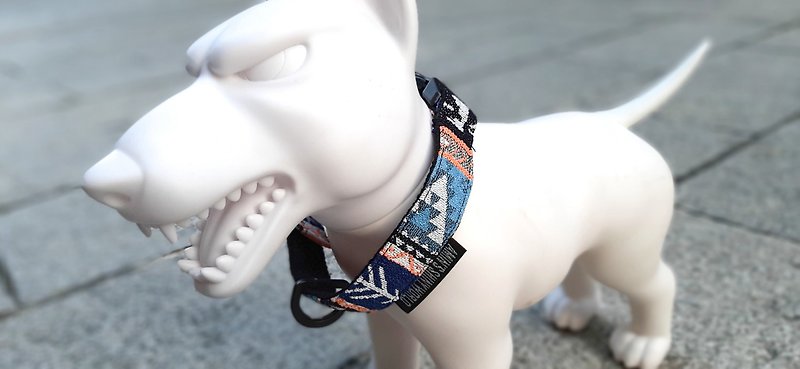 AMIN'S SHINY WORLD Handmade ethnic style pet adjustable collar - ปลอกคอ - ผ้าฝ้าย/ผ้าลินิน หลากหลายสี