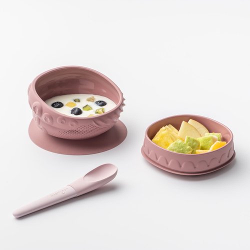 Miniware 天然寶貝兒童餐具 五感寶貝鉑金矽膠碗 (專利設計/FDA認證/LFGB認證)