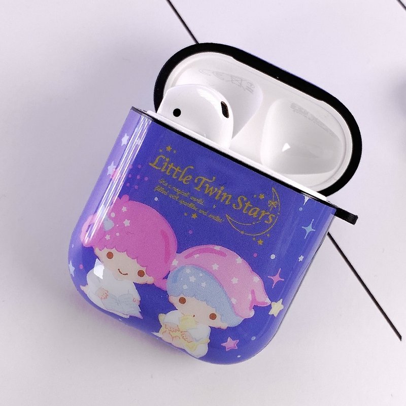 【Hong Man】三麗鷗 AirPods防塵耐磨保護套 雙子星 夢幻流星 - 科技小物 - 塑膠 紫色