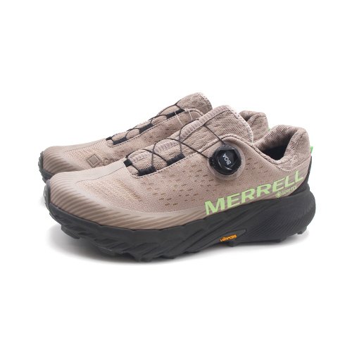 米蘭皮鞋Milano MERRELL AGILITY PEAK 5 BOA GTX輕量戶外防水運動鞋 男鞋-淺咖色