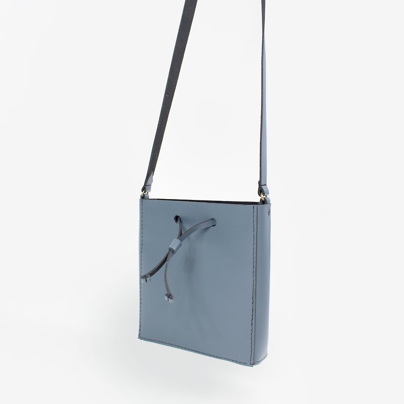 Zemoneni full hand for deep soot light carry bag - Messenger Bags & Sling Bags - Genuine Leather Gray