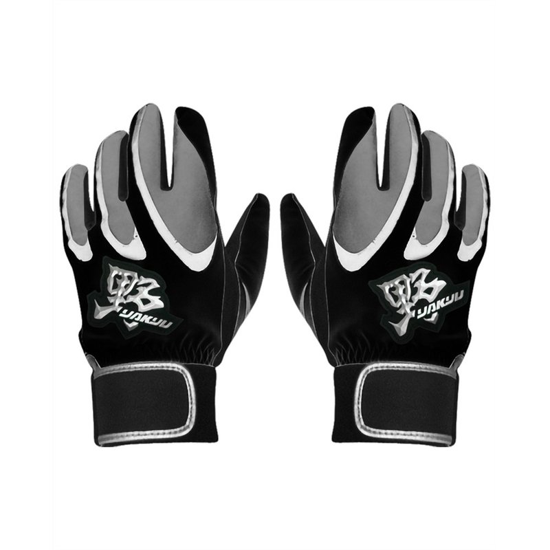 【YAKYU】Tornado Style(1 Pair)Genuine Leather - Black/Gray - อุปกรณ์เสริมกีฬา - หนังแท้ สีเทา