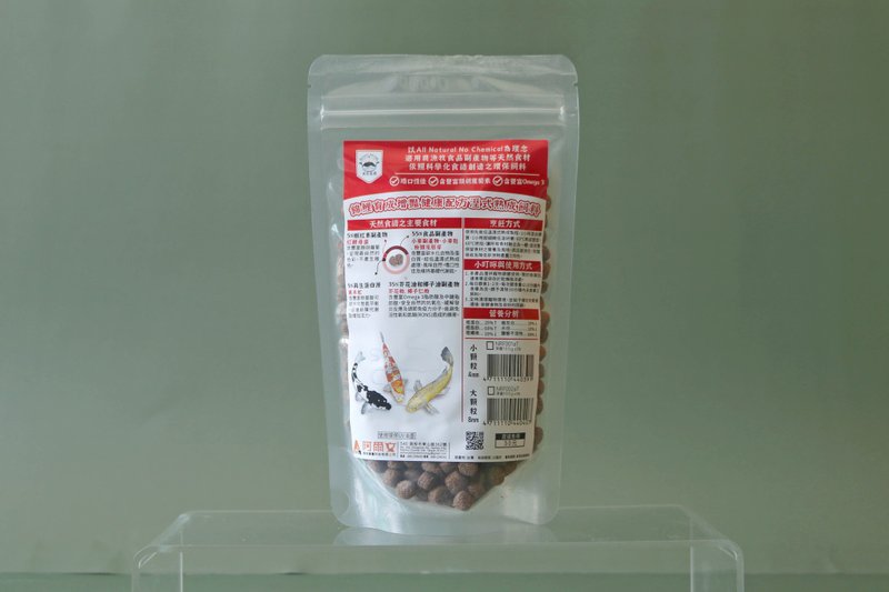 【天然食譜】錦鯉育成增豔健康配合濕式熟成飼料 8mm100g - 其他 - 其他材質 紅色