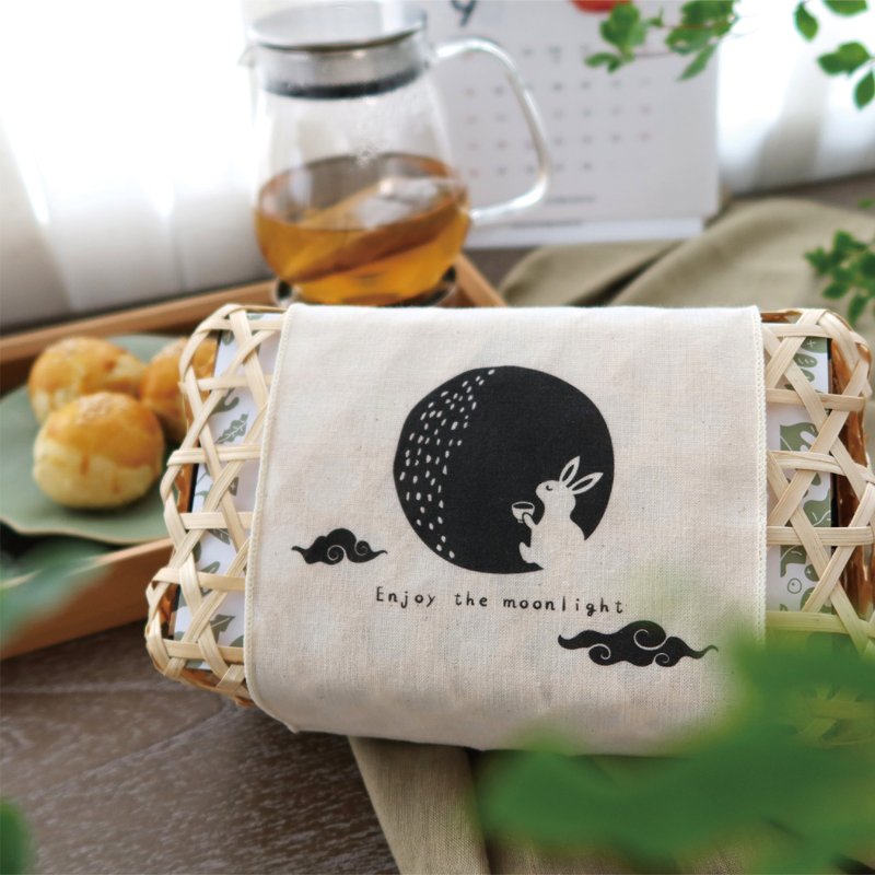 Mid-Autumn Festival Gift Box [Moon Rabbit Appreciating the Moon - Healthy Chinese Herbal Tea Bamboo Gift Box] Choose from two health-preserving flavors - อาหารเสริมและผลิตภัณฑ์สุขภาพ - อาหารสด สีใส