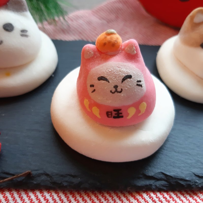 【新春限定】貓貓狗狗一起來拜年! - 蛋糕/甜點 - 新鮮食材 紅色
