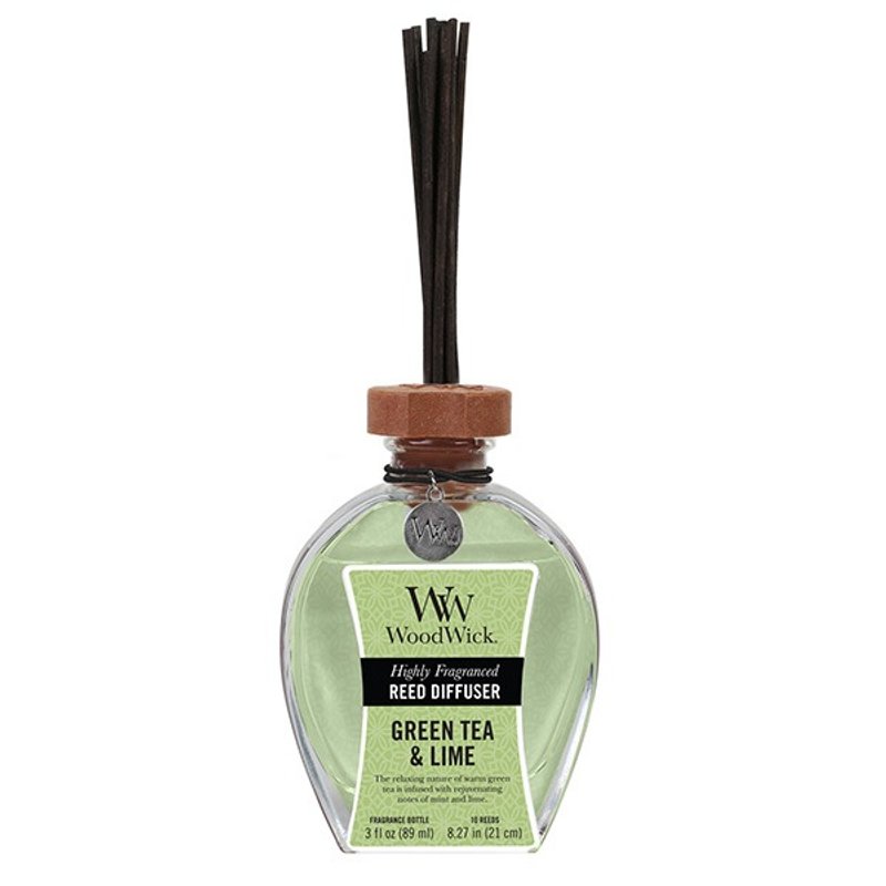 [VIVAWANG] 3oz. Reed diffuser fragrance (lime green). Natural plant extracts essential oils, soothing fragrances, perfumery, aromatherapy indoor imports WoodWick United States. - น้ำหอม - วัสดุอื่นๆ 