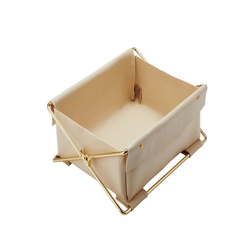 Bencross original heart-collapsible storage box-beige-single compartment