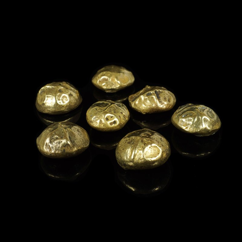 緬甸銅合金達隆咒珠-幾何圖騰-7顆 - 其他 - 其他材質 