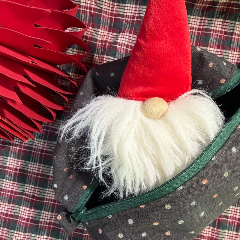 限量波點系列-超大容量化妝包-可備註聖誕包裝 - 化妝包/收納袋 - 棉．麻 