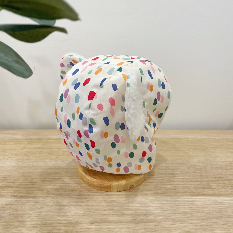 【現貨】・兒童帽子・熊帽・水彩筆款 - 嬰兒帽子/髮帶 - 棉．麻 多色