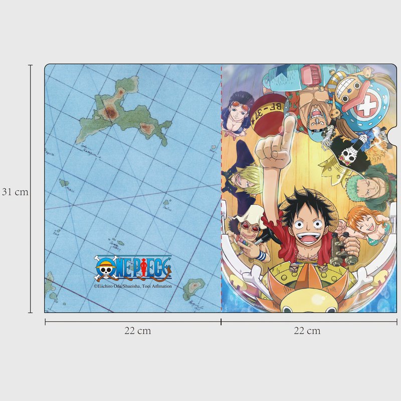 【ONE PIECE】海賊王官方授權周邊產品 塑料文件夾 - 文件夾/資料夾 - 塑膠 多色