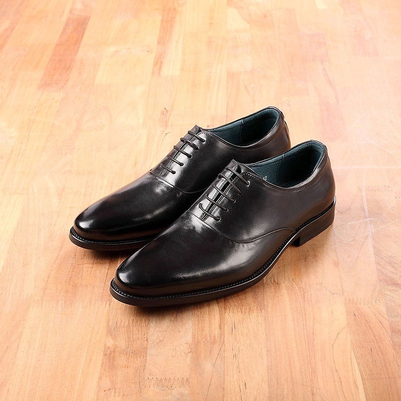 Vanger Minimalist Taste All Plain Oxford Shoes Va232 Black - Men's Casual Shoes - Genuine Leather Black