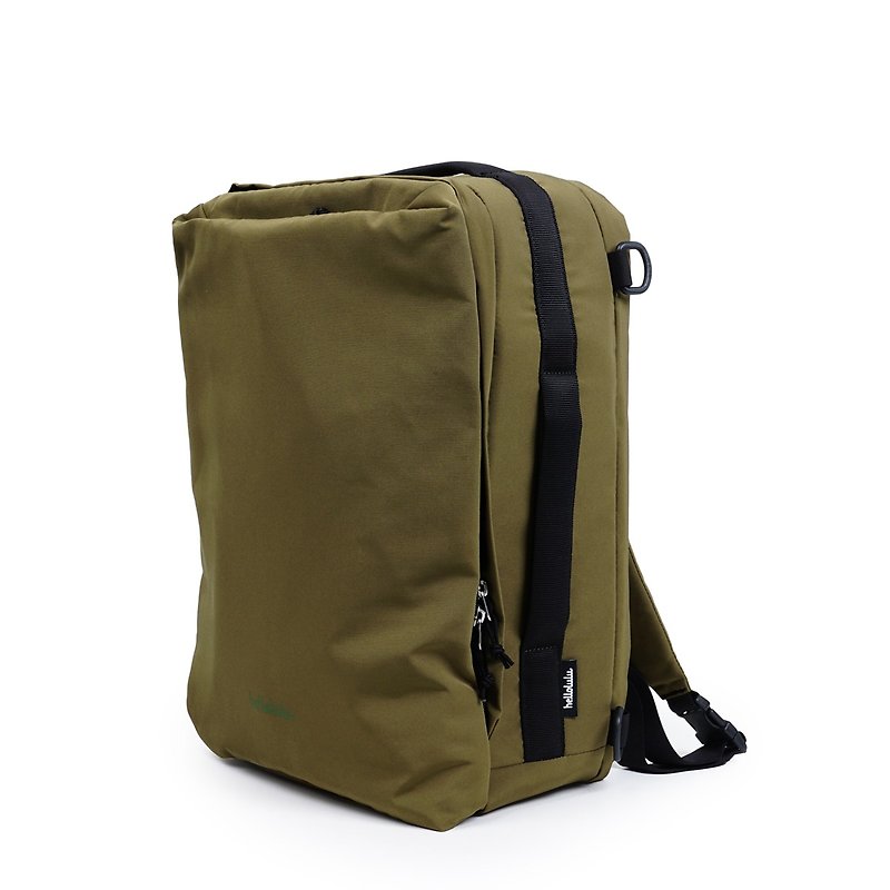 Ateljee | KELL 3-Way Breifpack Backpack Carry-On Bag for Travel (Avocado)