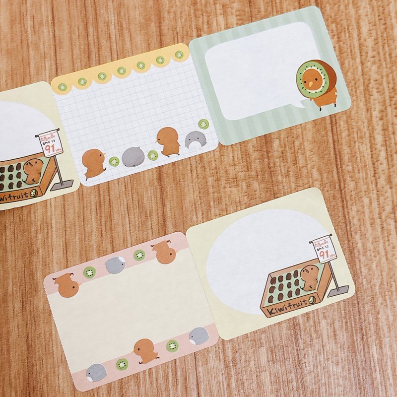 キウイくん ロール付箋 - 便條紙/便利貼 - 紙 多色