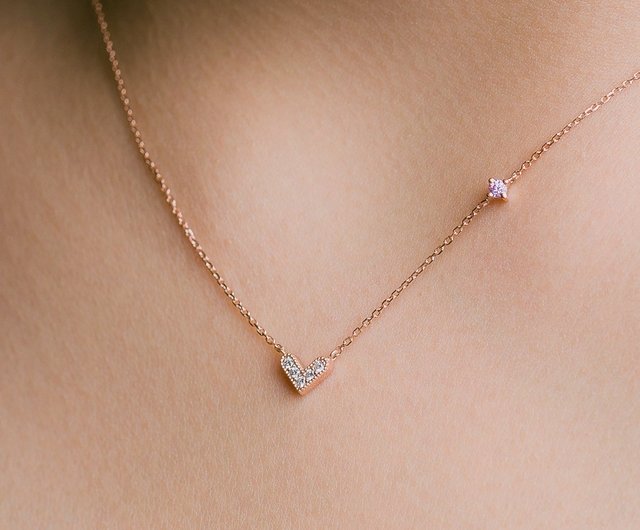 Pink Gold Necklace 