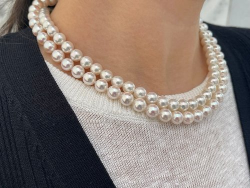 KOKO PEARL JEWELRY 日本產akoya珍珠 獨家優選珍珠項鍊 萬能尺寸7.5-8mm 8-8.5mm