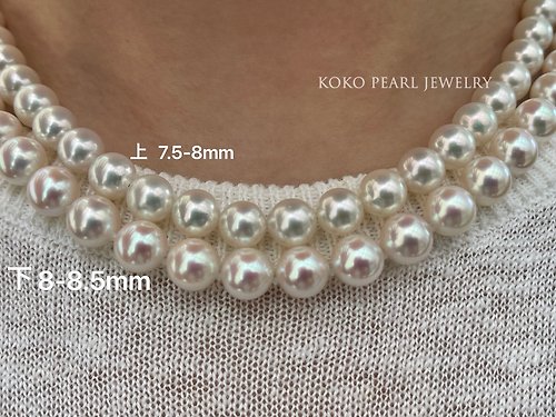 シルバークラスプ真珠ネックレス装飾パール