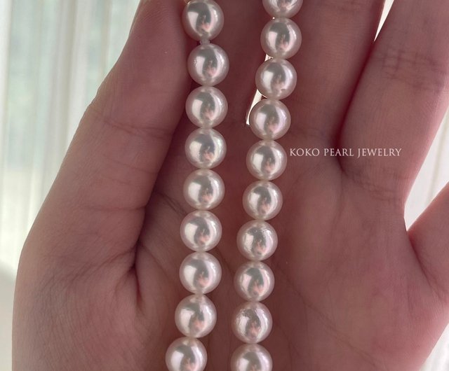 あこや真珠ネックレス 日本産海水珍珠 最上級の輝き 6月誕生石 良質な ...