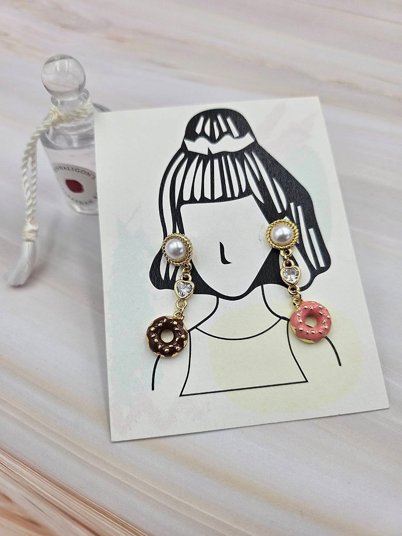 sweet hoop earrings - Earrings & Clip-ons - Other Metals Gold