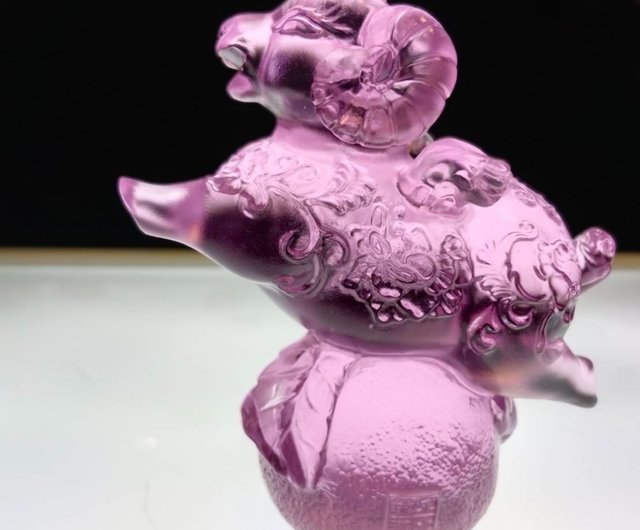 琉璃工房 LIULIGONGFANG 羊ガラスアート Crystal 琉璃工房 LIULIGONGFANG 羊ガラスアート Glass
