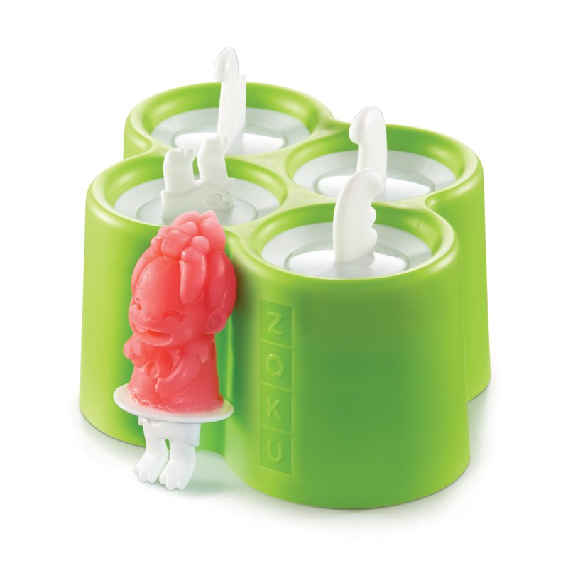 Dino Pop Molds- 4 pieces - เครื่องครัว - ซิลิคอน สีเขียว