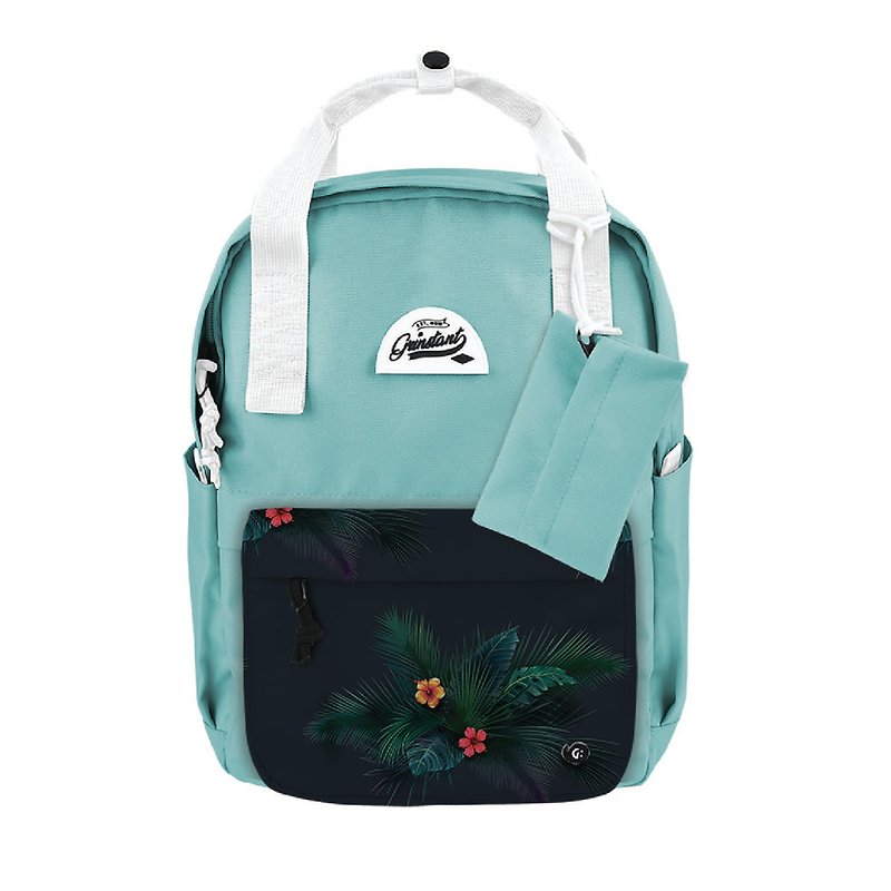 Grinstant Mix and Match Detachable 13&quot; Backpack - Dream Series (Light Blue with Leaf)