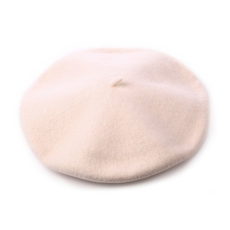 Spain ELOSEGUI female DAME beret EL_DAME19042 sheep white - หมวก - ขนแกะ 