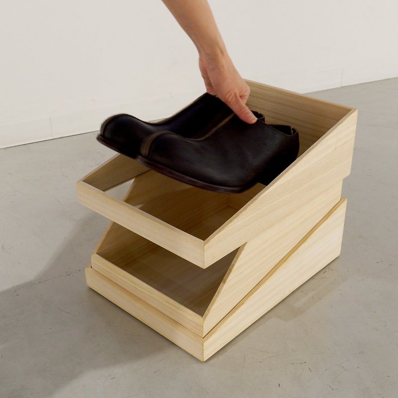 Paulownia Shoe Box / Collection - Storage - Wood Khaki