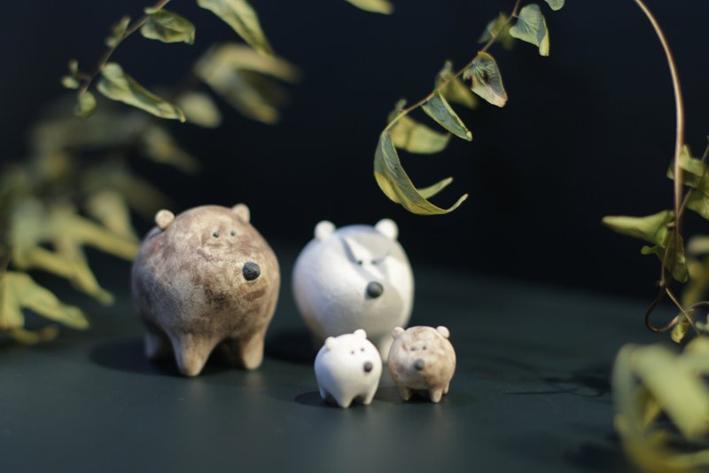 大白熊大棕熊 - 擺飾/家飾品 - 陶 