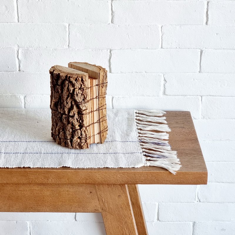 Pine Bark Book (Hand Made) - 擺飾/家飾品 - 木頭 咖啡色
