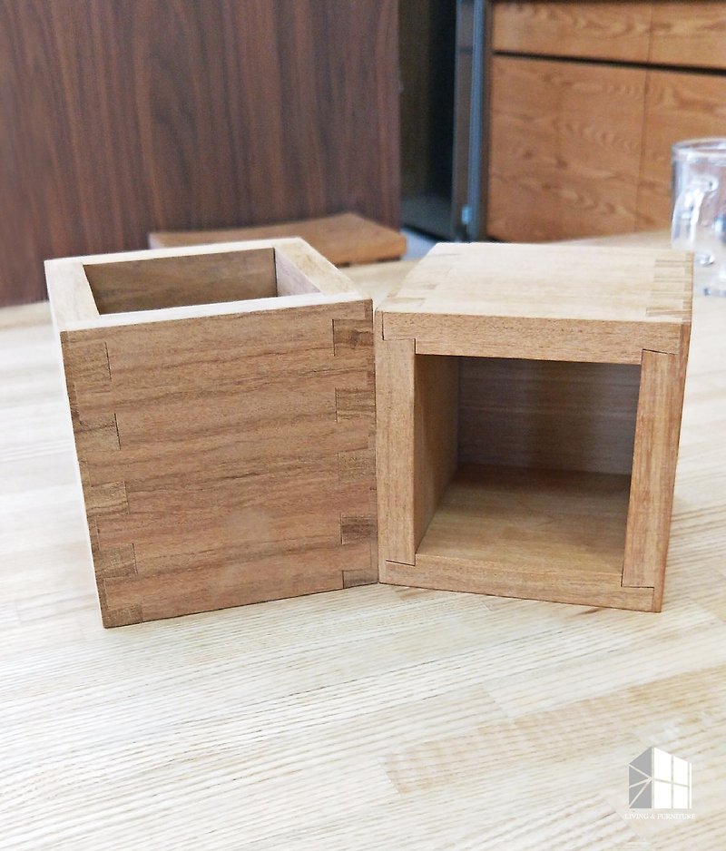 小木盒 - 收納箱/收納用品 - 木頭 咖啡色
