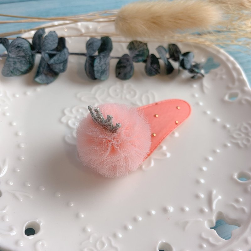 W&C手作 ||皇冠芭蕾|| 韓粉 BB夾 - 嬰兒帽子/髮帶 - 其他材質 多色