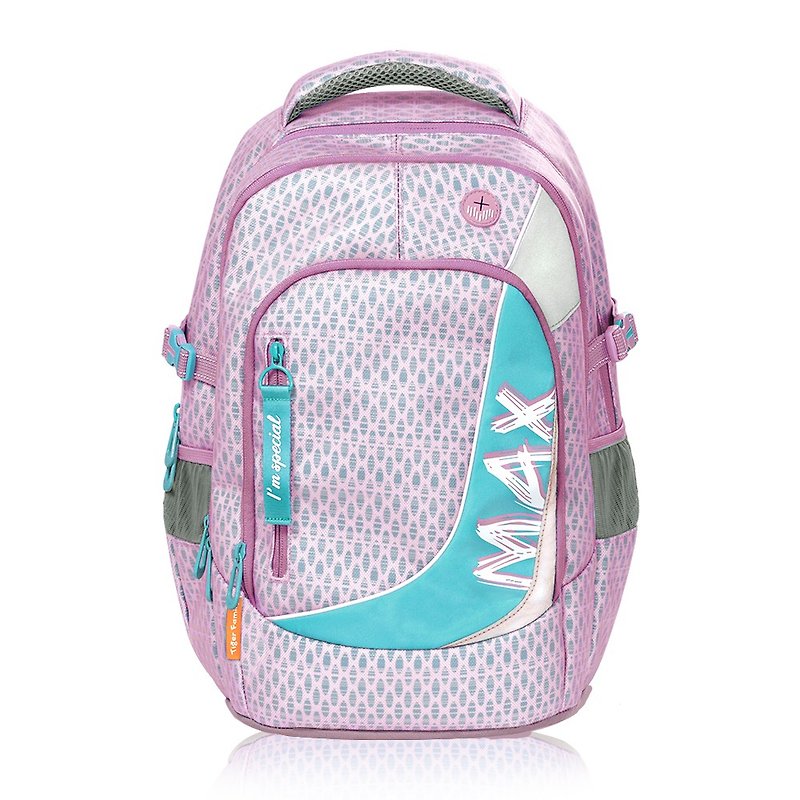 Tiger Family MAX Series Ultra-Lightweight Spine Protective School Bag-Sakura Tender Pink - กระเป๋าเป้สะพายหลัง - วัสดุกันนำ้ สึชมพู