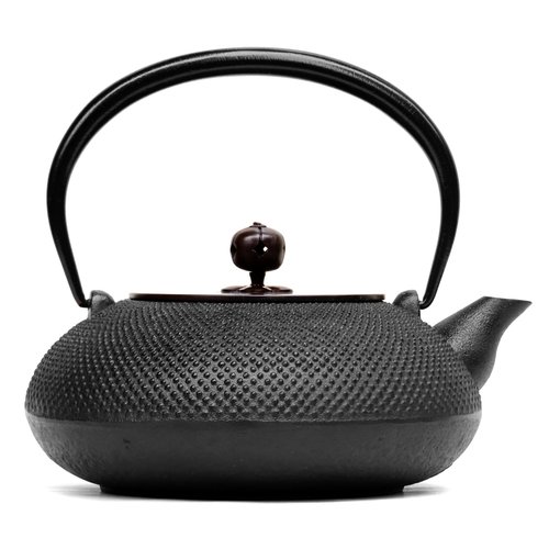 Specializing in Nambu Ironware 及富 南部鐵器 鐵瓶 鐵壺 平丸Arare 黑色 銅蓋1.2L IH對應 日本